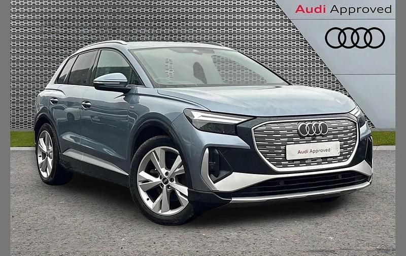 Used Audi Q4 e-tron S-Line 125 kW (170 HP) 2022 Blue SUV