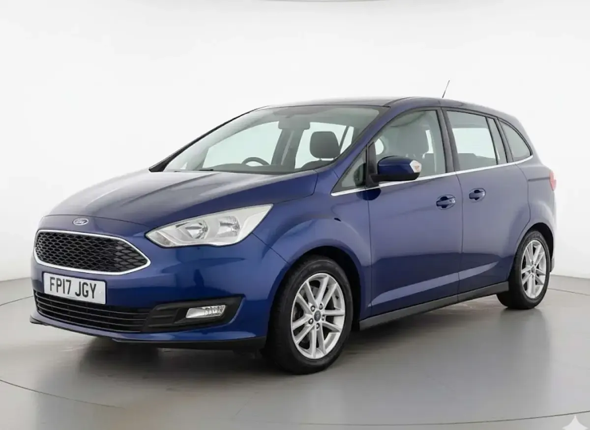 Used Ford Grand C-Max Zetec 125 HP (91 kW) 2017 Blue MPV