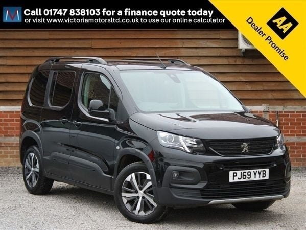 Black Used 2019 Peugeot Rifter GT-line MPV | £18,995 (Good price) - Image 1/1