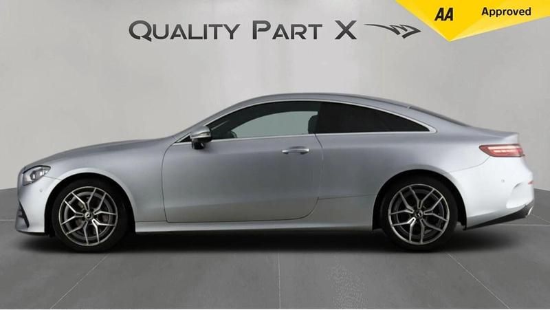 Used Mercedes E220 AMG line 2021 Silver Coupe