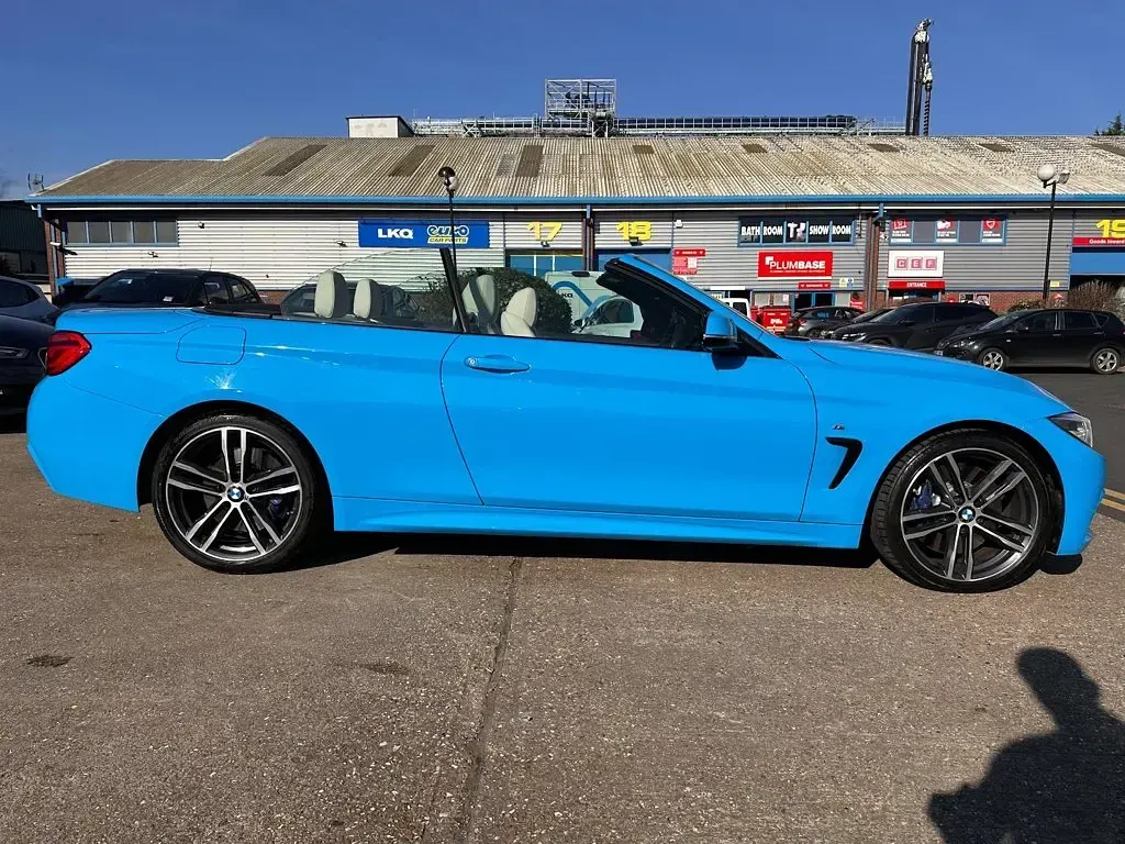 Used BMW 440 Cabriolet M Sport 322 HP (236 kW) 2017 Blue Cabriolet