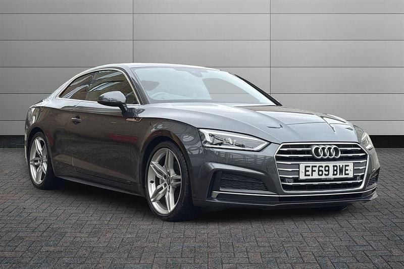 Daytona grey Used 2019 Audi A5 S-Line Coupe | £17,350 (Good price) - Image 1/4