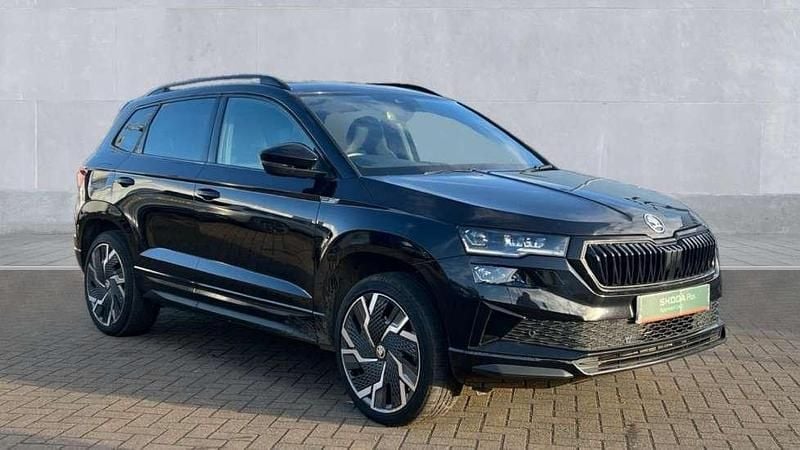 Black Used 2024 Skoda Karoq SportLine SUV | £28,350 (Fair price) - Image 1/4