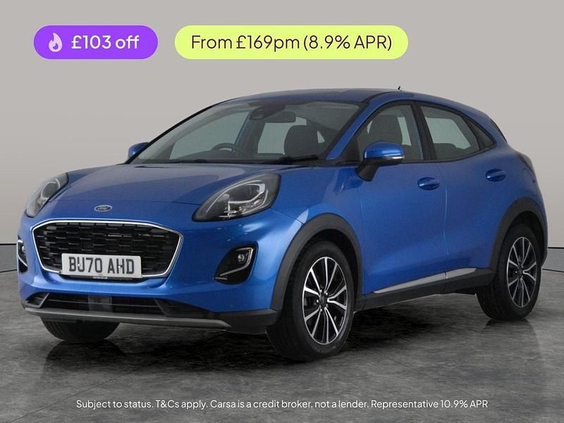 Blue Used 2021 Ford Puma Titanium Hatchback | £13,350 (Good price) - Image 1/2
