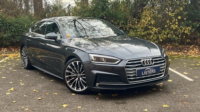 Grey Used 2018 Audi A5 S-Line Hatchback | £18,950 (Fair price) - Image 1/4