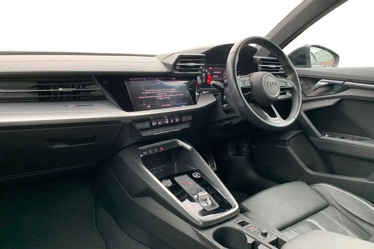 Used Audi A3 S-Line 150 HP (110 kW) 2021 Black Sedan