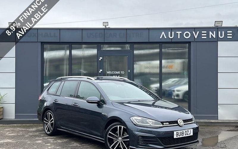 Used VW Golf VII GTD 184 HP (135 kW) 2018 Blue Estate