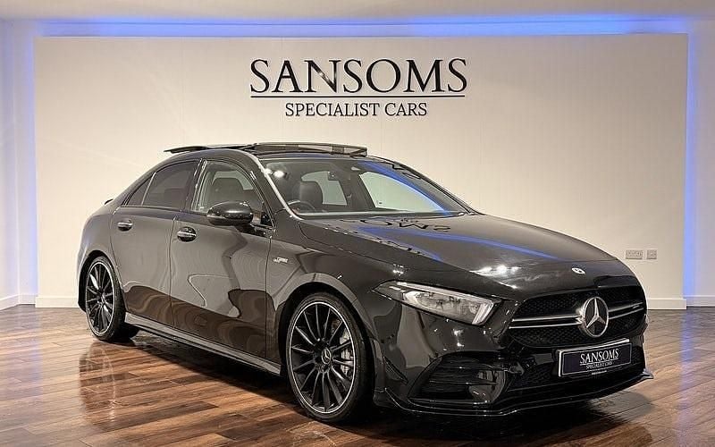 Black Used 2022 Mercedes A35 AMG Premium Plus Sedan | £30,499 (Fair price) - Image 1/4