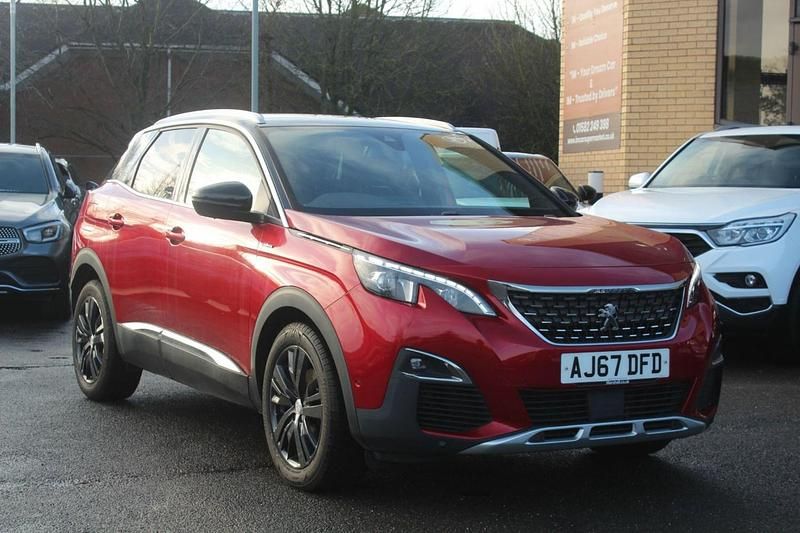 Red Used 2018 Peugeot 3008 GT-line Hatchback | £8,885 (Good price) - Image 1/4