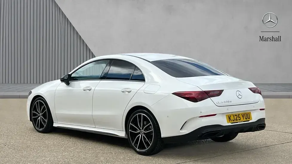 Used Mercedes CLA220 AMG Line Premium 190 HP (139 kW) 2025 White Coupe