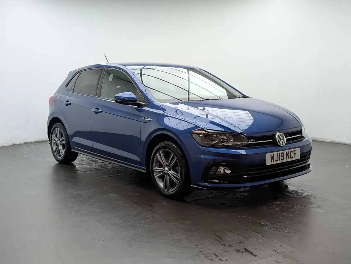 Used VW Polo R-line 115 HP (84 kW) 2019 Blue Hatchback