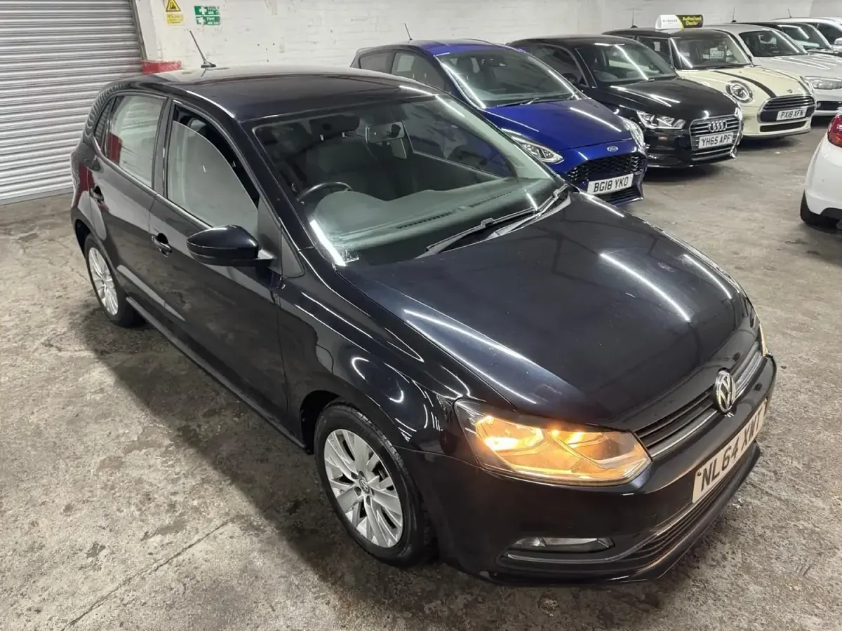 Used VW Polo SE 90 HP (66 kW) 2014 Black Hatchback