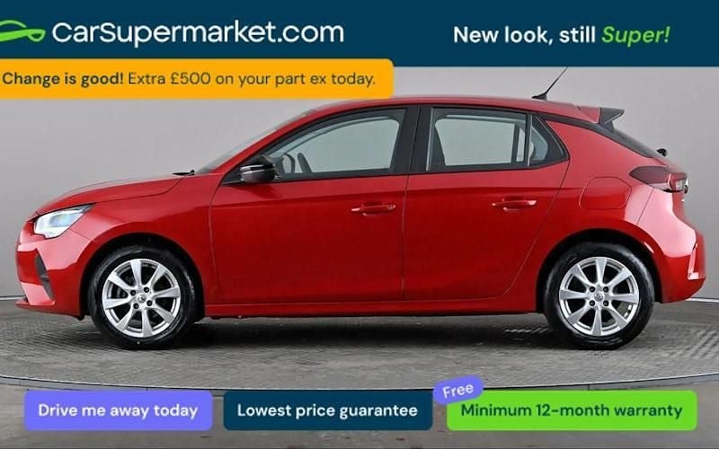 Used Vauxhall Corsa Design Edition 75 HP (55 kW) 2023 Red Hatchback