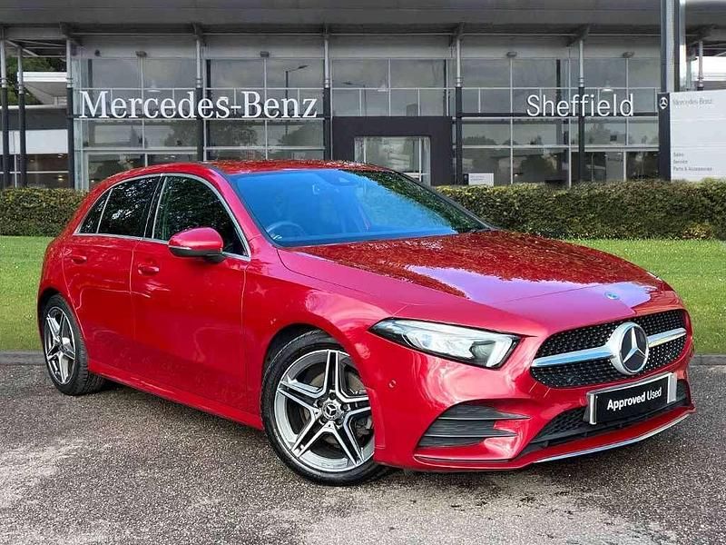 Red Used 2020 Mercedes A200 Executive Hatchback | £18,433 (Fair price) - Image 1/4