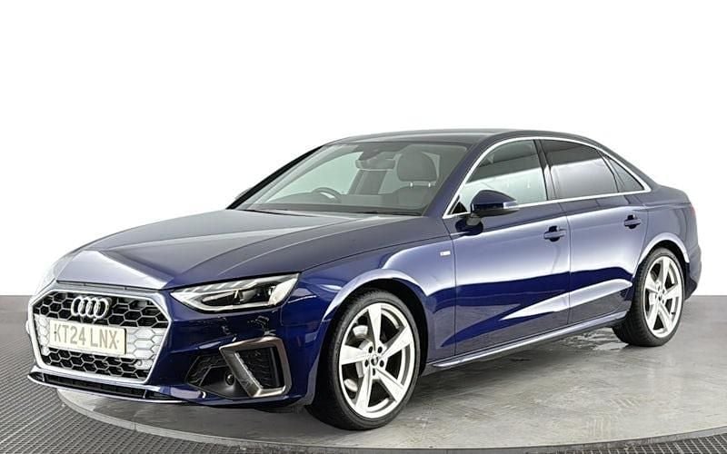 Used Audi A4 S-Line 150 HP (110 kW) 2024 Blue Sedan