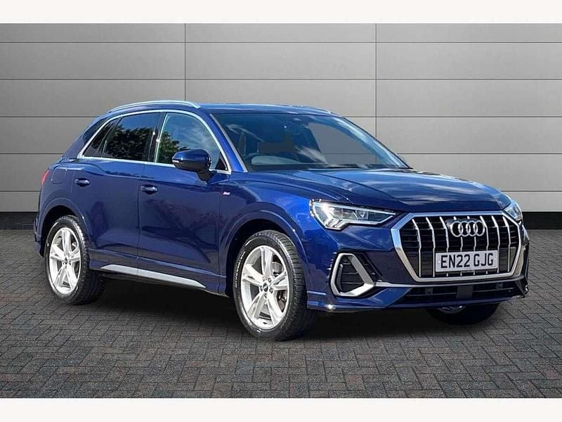Navarra blue Used 2022 Audi Q3 S-Line SUV | £26,650 (Fair price) - Image 1/4