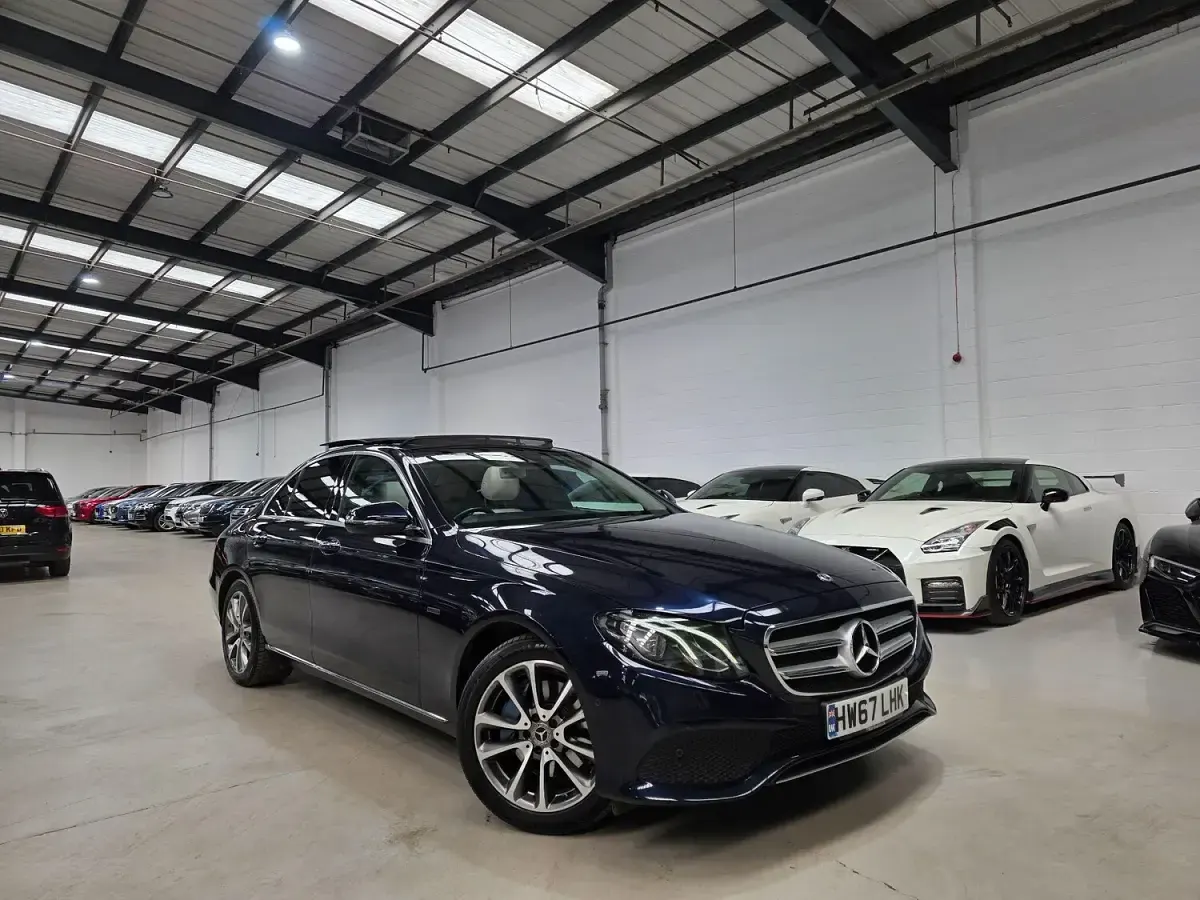 Used Mercedes E350 Premium 2018 Blue Sedan