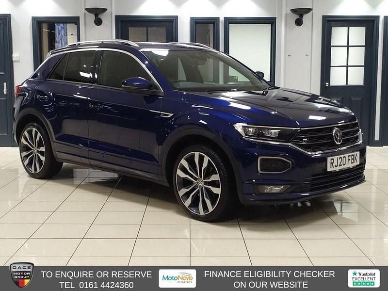 Blue Used 2020 VW T-Roc R-line SUV | £17,490 (Good price) - Image 1/4