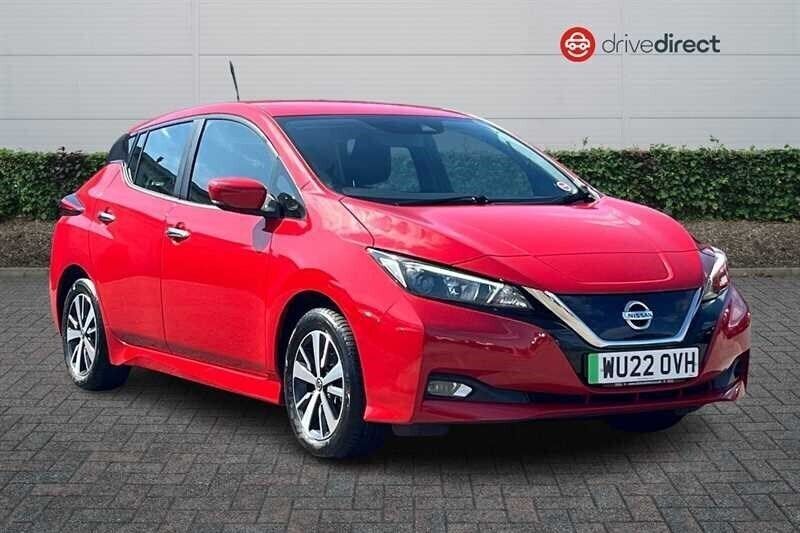 Red Used 2021 Nissan Leaf Acenta Hatchback | £10,398 (Good price) - Image 1/4