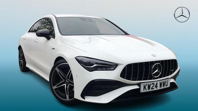 White Used 2024 Mercedes CLA35 AMG Premium Coupe | £38,495 (Fair price) - Image 1/4