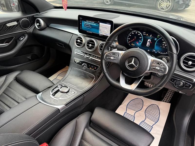 Used Mercedes C300 AMG line 2019 Black Sedan