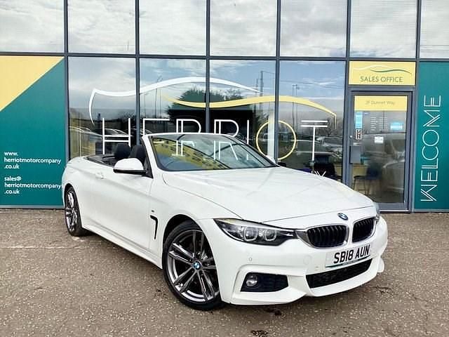 Used BMW 420 M Sport 190 HP (139 kW) 2018 White Cabriolet
