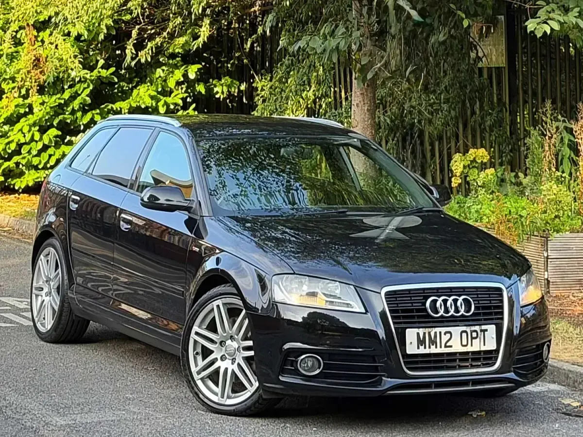Used Audi A3 S-Line 170 HP (125 kW) 2012 Black Hatchback