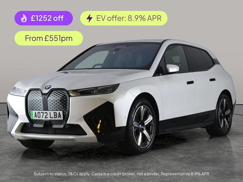 White Used 2022 BMW iX M Sport SUV | £31,262 (Good price) - Image 1/2