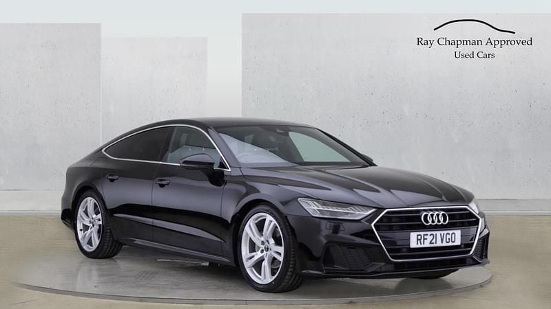 Black Used 2021 Audi A7 Sportback S-Line Hatchback | £27,995 (Fair price) - Image 1/4