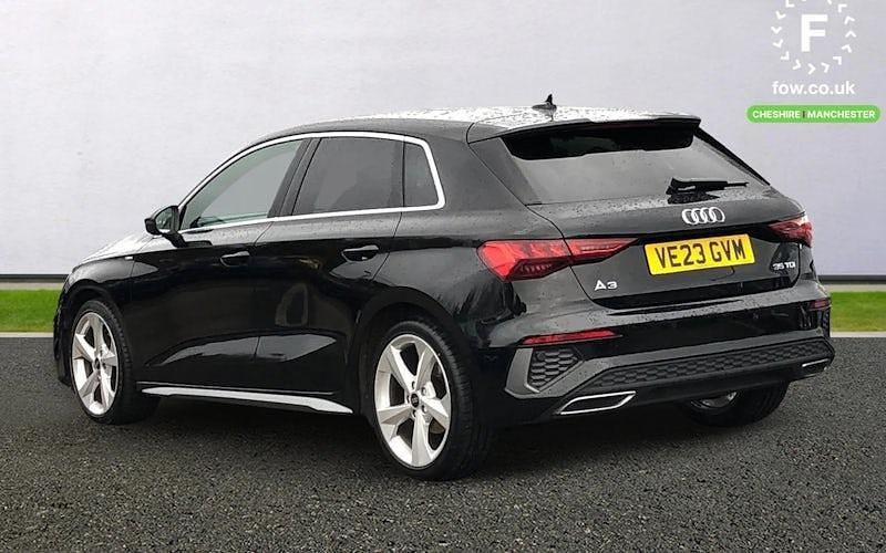 Used Audi A3 Sportback S-Line 150 HP (110 kW) 2023 Black Hatchback