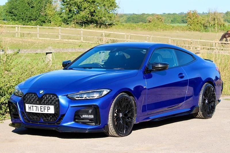 Blue Used 2021 BMW 420 M Sport Coupe | £27,950 (Good price) - Image 1/4