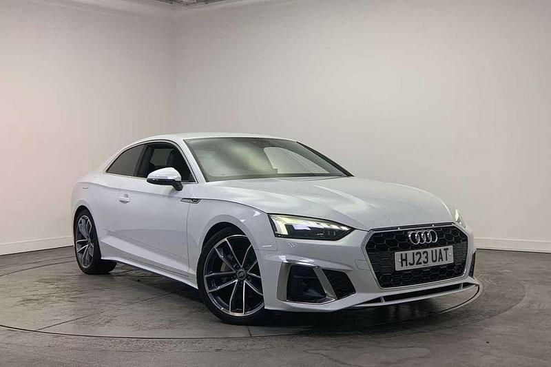 White Used 2023 Audi A5 S-Line Coupe | £26,900 (Good price) - Image 1/4