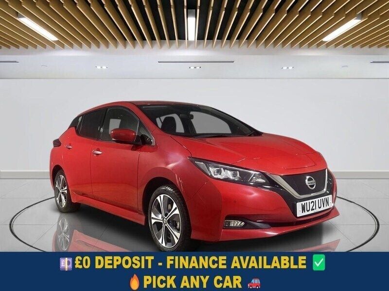 Red Used 2021 Nissan Leaf Tekna Hatchback | £10,199 (Fair price) - Image 1/3