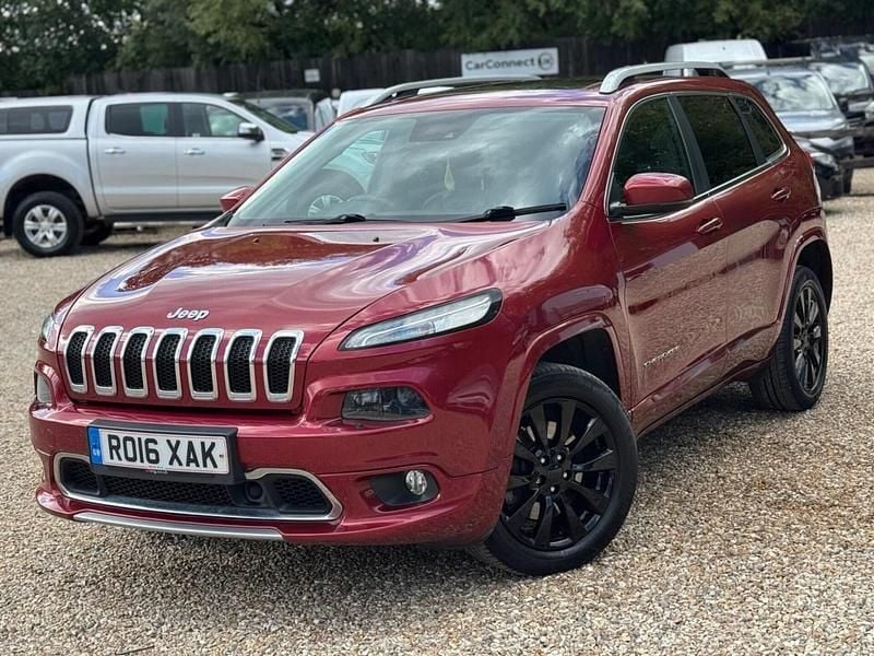 Red Used 2016 Jeep Cherokee Overland SUV | £12,244 (Fair price) - Image 1/3