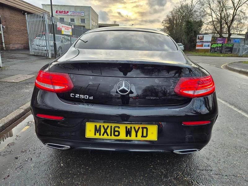 Used Mercedes C250 AMG line 2016 Black Coupe