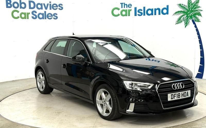 Black Used 2018 Audi A3 Sportback Sport Hatchback | £12,500 (Fair price) - Image 1/4
