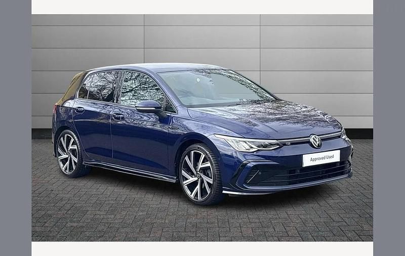 Used VW Golf VIII R-line 150 HP (110 kW) 2022 Blue Hatchback