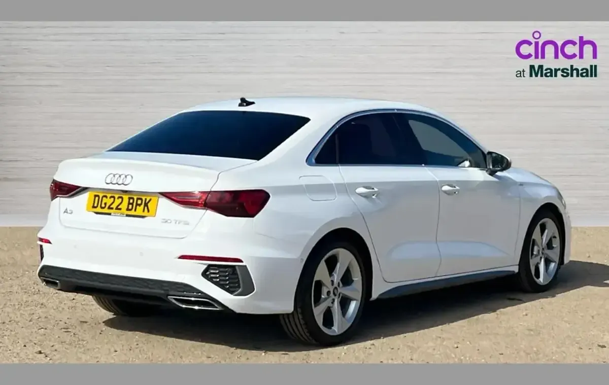 Used Audi A3 S-Line 110 HP (80 kW) 2022 White Sedan