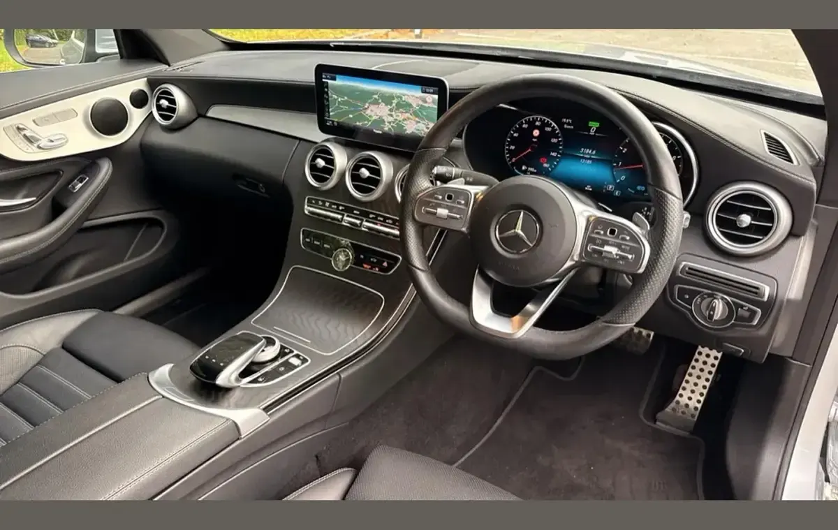 Used Mercedes C200 AMG line 180 HP (132 kW) 2023 Silver Coupe