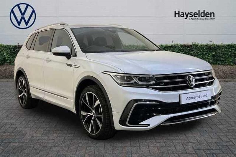 White Used 2024 VW Tiguan Allspace R-line SUV | £35,885 (Fair price) - Image 1/4