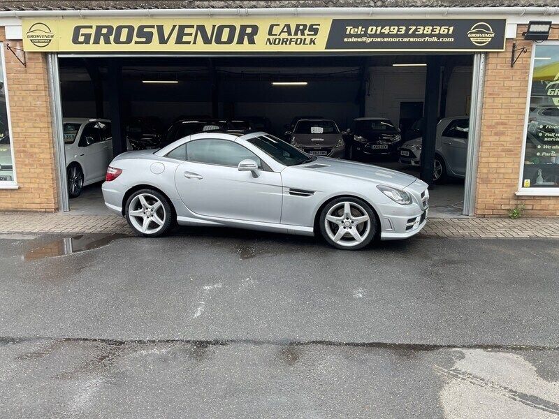 Silver Used 2015 Mercedes SLK250 AMG Cabriolet | £12,795 (Fair price) - Image 1/4