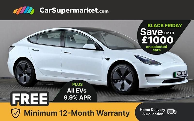 White Used 2021 Tesla Model 3 Standard Range Sedan | £18,897 (Fair price) - Image 1/3