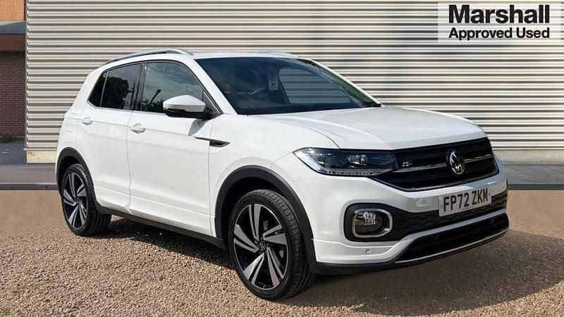 White Used 2022 VW T-Cross R-line SUV | £19,455 (Fair price) - Image 1/4