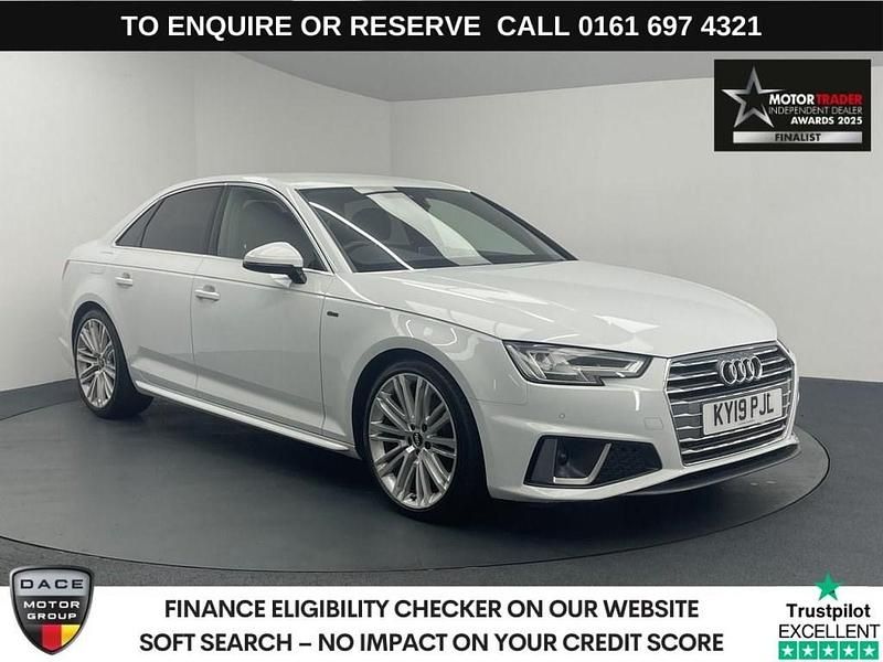 White Used 2019 Audi A4 S-Line Sedan | £16,440 (Fair price) - Image 1/3
