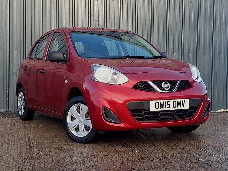 Red Used 2015 Nissan Micra Visia Hatchback | £5,498 (Fair price) - Image 1/4