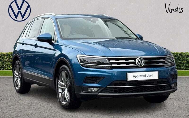 Blue Used 2019 VW Tiguan SEL SUV | £18,632 (Fair price) - Image 1/4