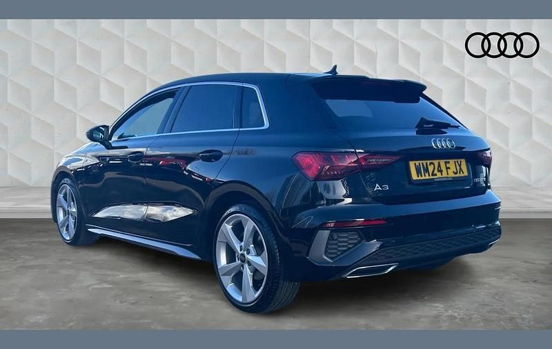 Used Audi A3 S-Line 108 HP (79 kW) 2024 Black Hatchback
