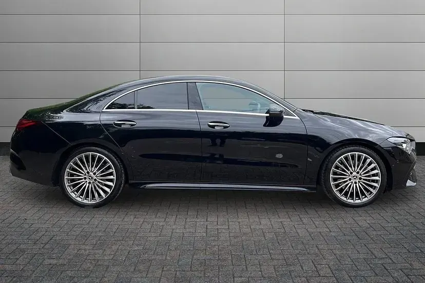 Used Mercedes CLA200 AMG Line Premium 175 HP (128 kW) 2025 Cosmos black Coupe