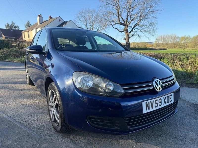 Used VW Golf VI SE 105 HP (77 kW) 2009 Blue Hatchback