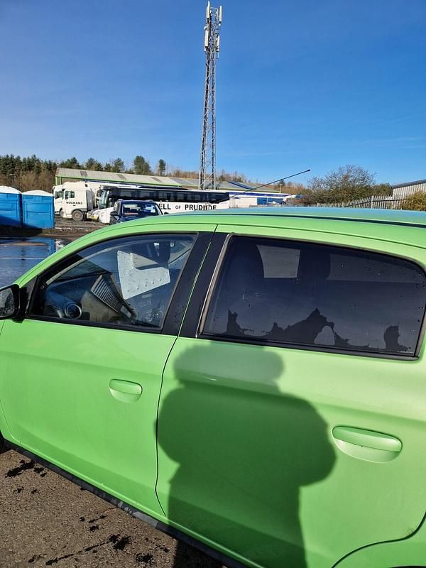 Used Mitsubishi Mirage 2013 Green Hatchback